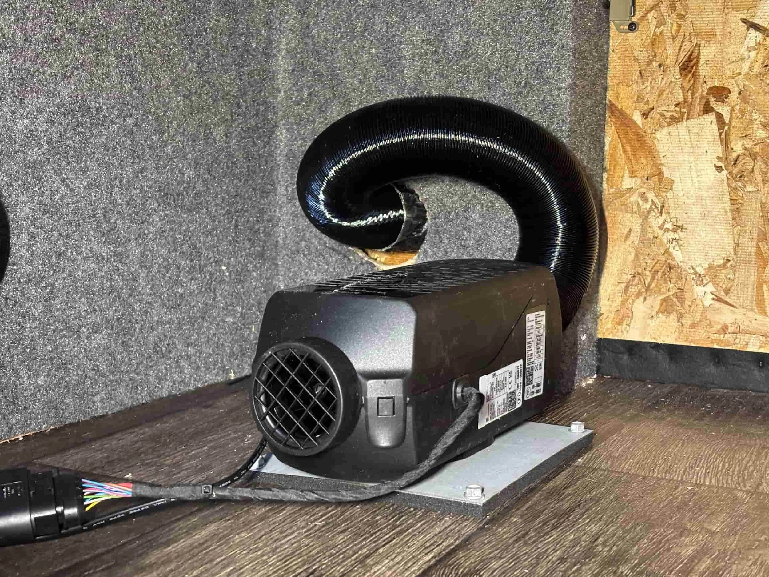 mobile rv repair - espar diesel heater installation