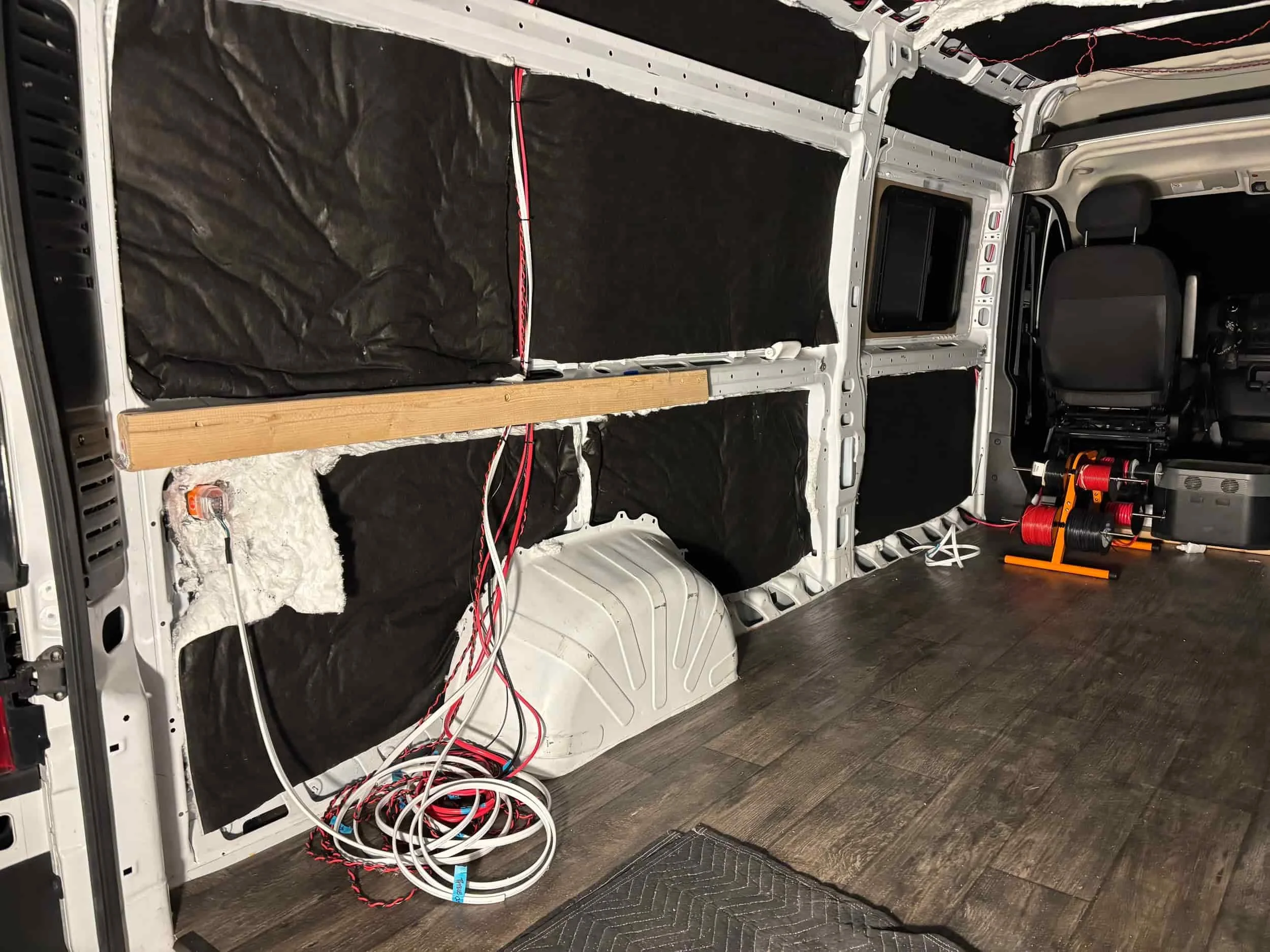 Mobile Camper Van Repair - pre wiring for custom electrical board