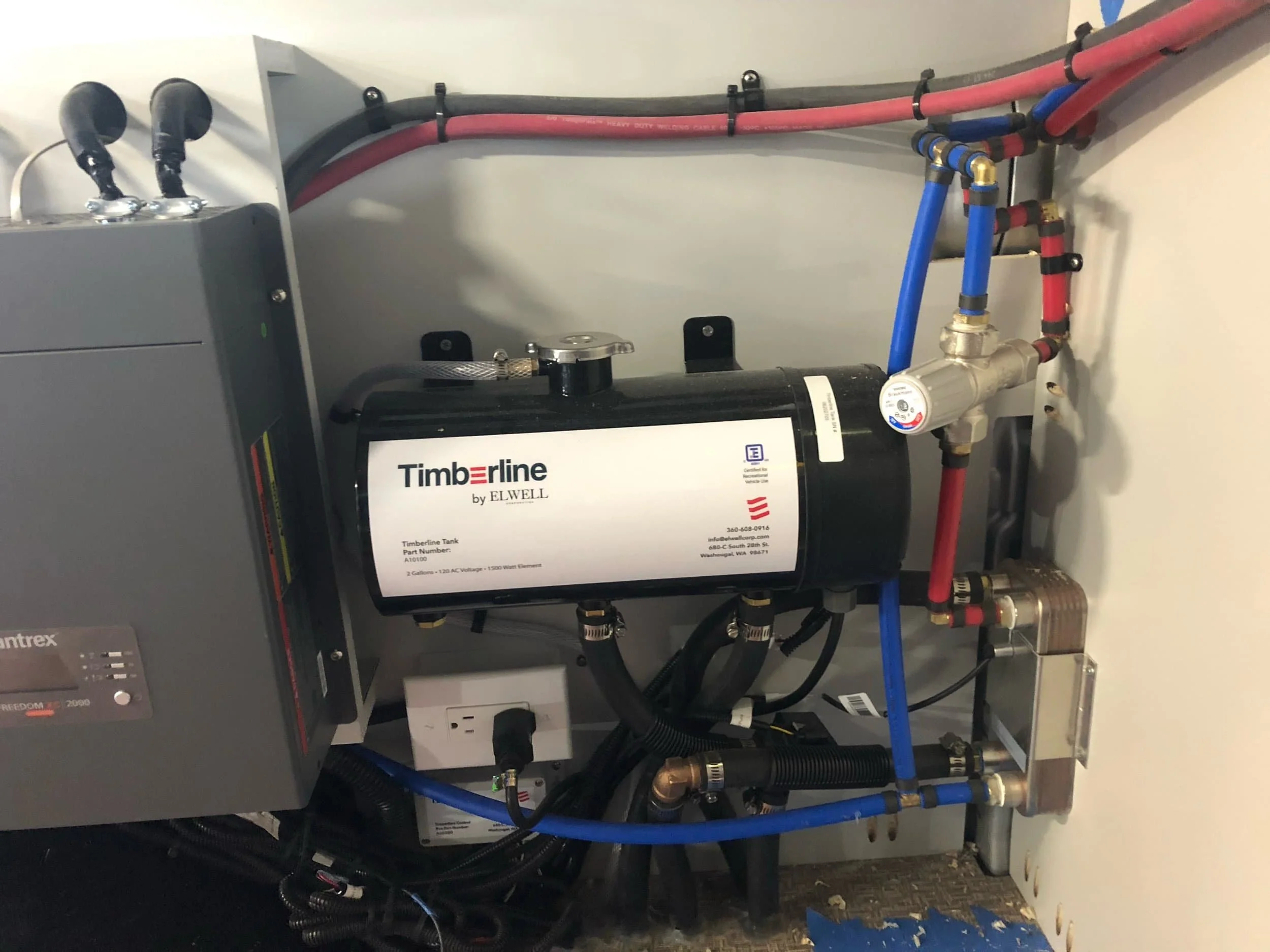 mobile rv repair and service - custom hot water installation in camper van