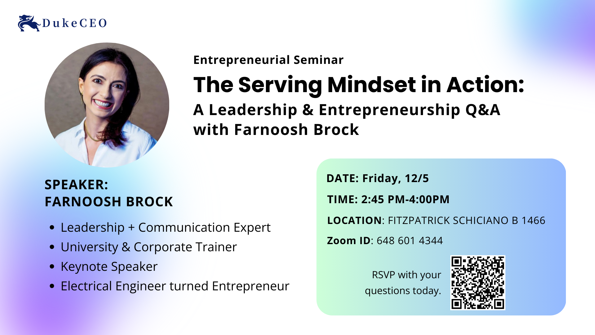 The Serving Mindset in Action: A Leadership & Entrepreneurship Q&A with Farnoosh Brock