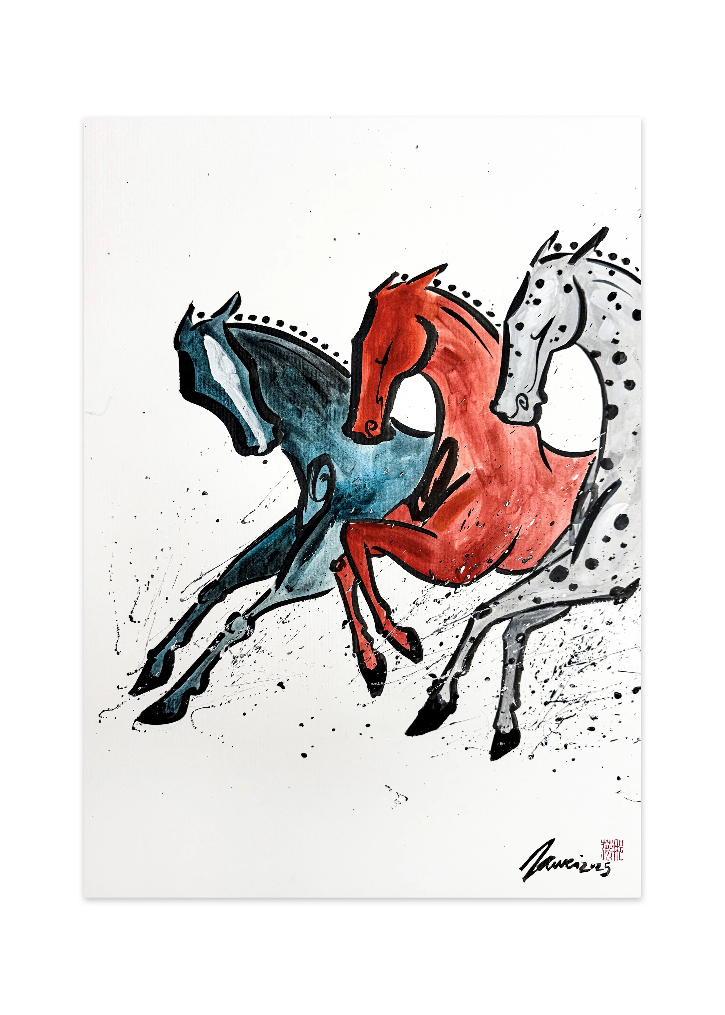 Moving Forward Together // sold
70cmH x 50cmL
Ink & Acrylic on Acrylic Archival Paper
2026