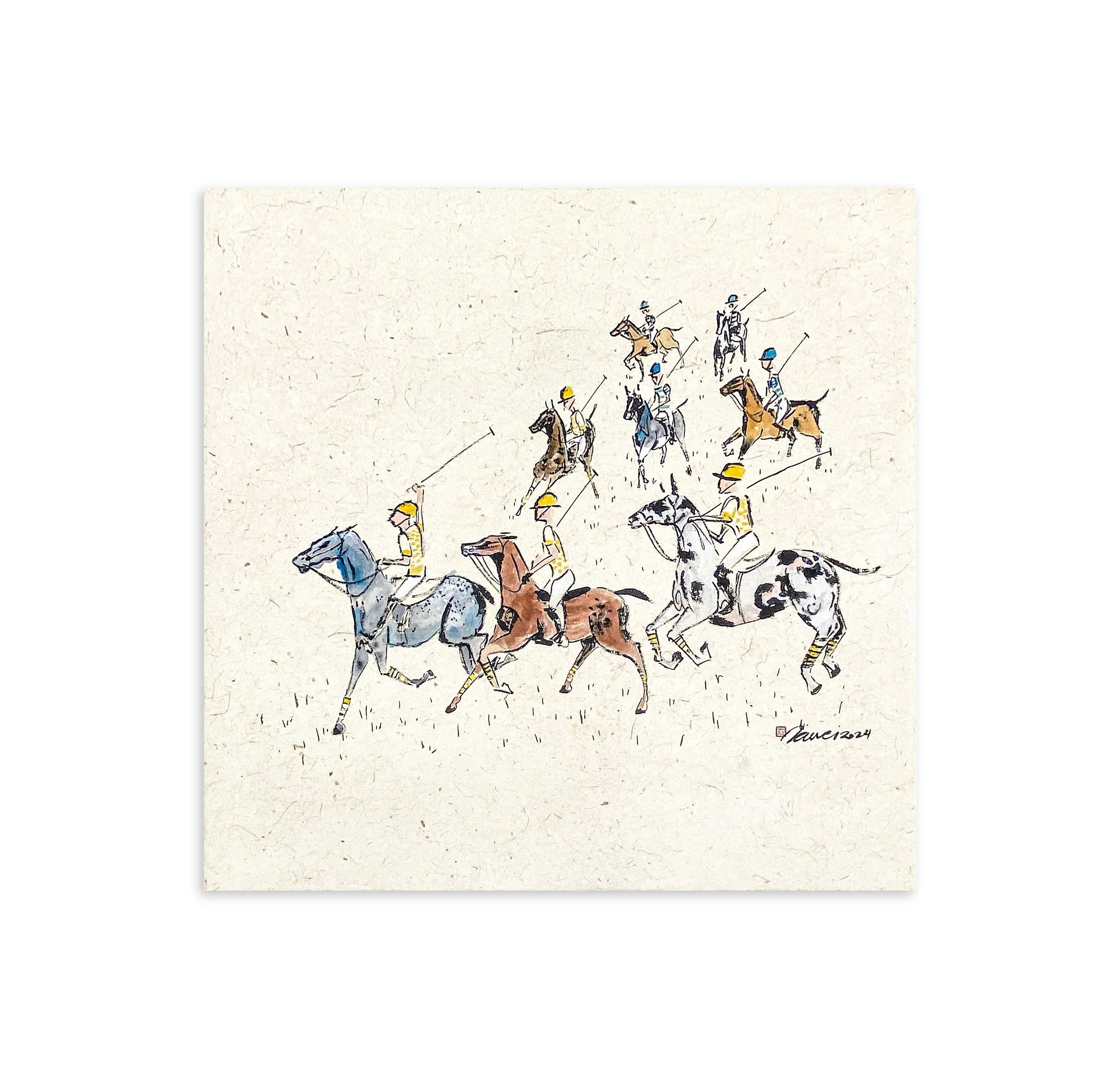 'A Symphony of Pursuit' // sold
2024
70cmH x 71cmL
Mixed Media on Rice Paper