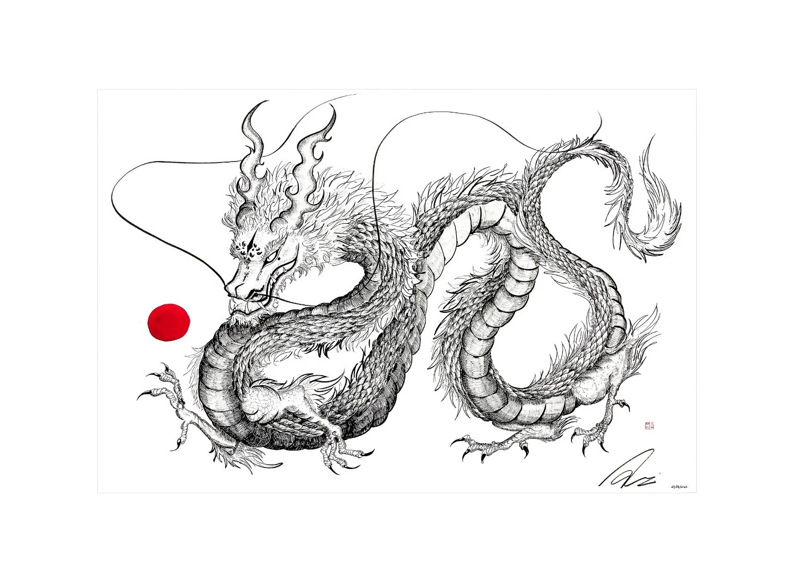 Sun Warrior #4 // unavailable
29.8.2022
59.4 x 84.1cm
Ink on Fine Art Paper