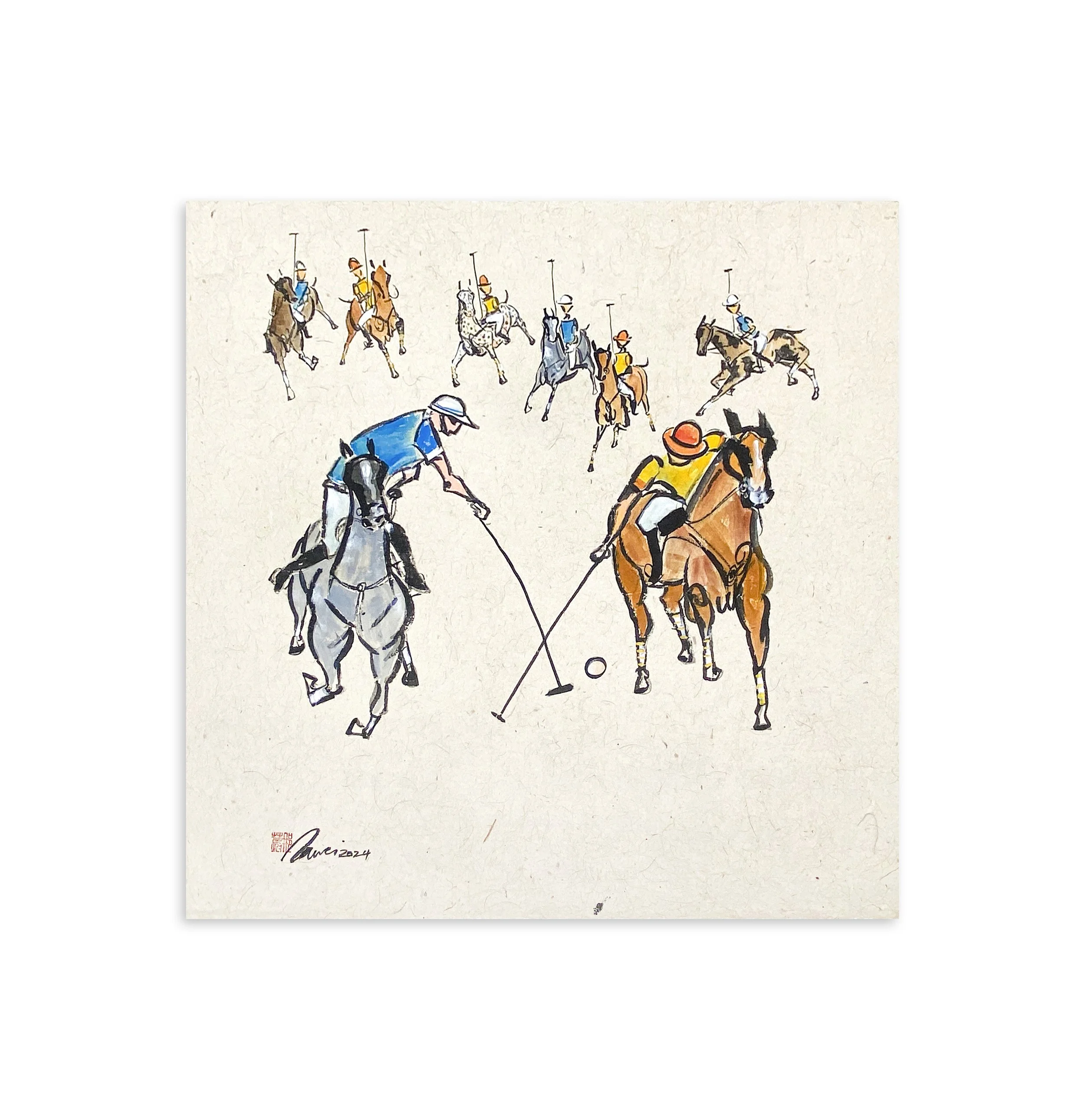 'The Heart of Rivalry' // available
2024
70cmH x 70.5cmL
Mixed Media on Rice Paper