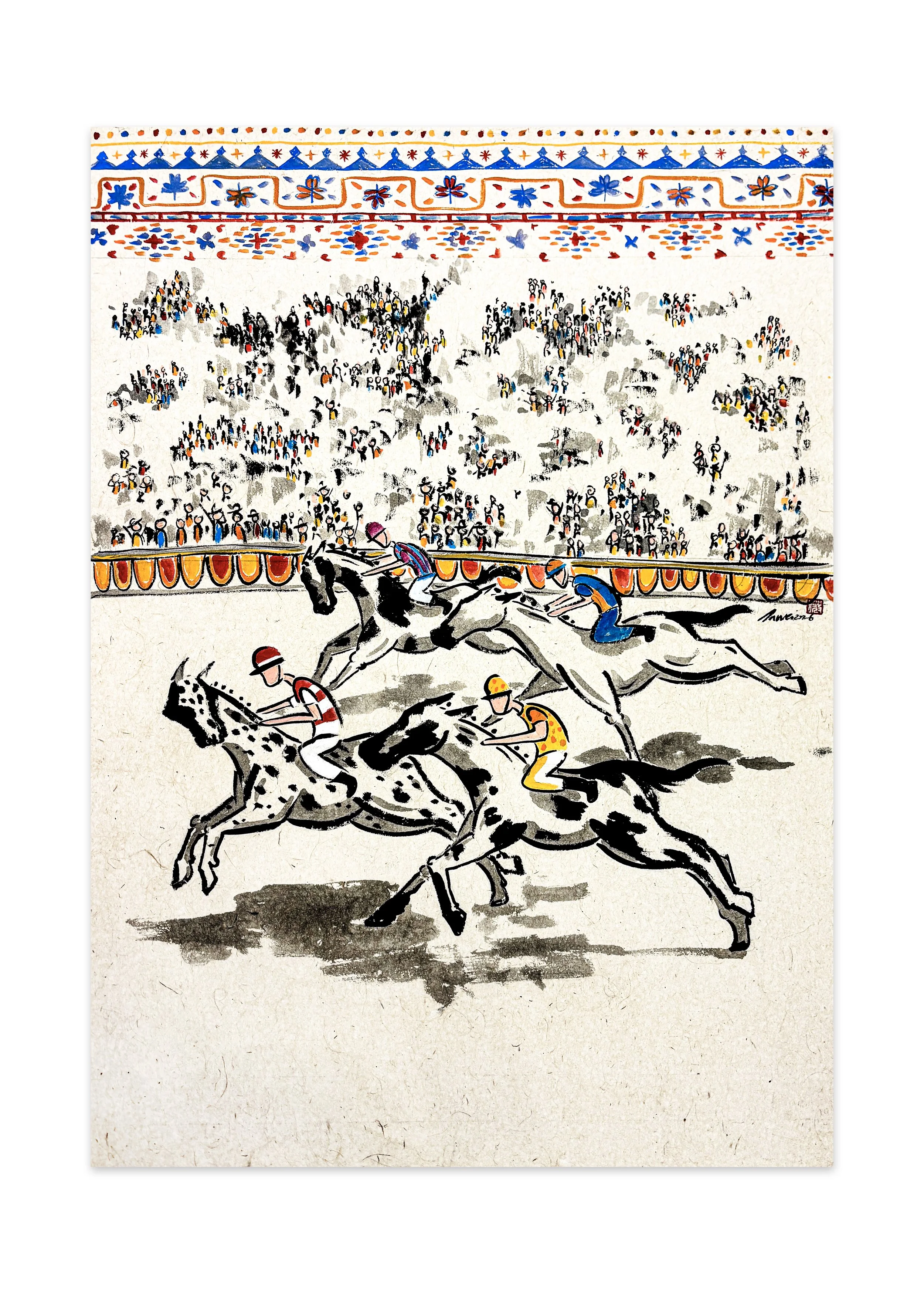 Stride of Destiny // available
70cmH x 50cmL
Ink & Acrylic on Rice Paper
2026