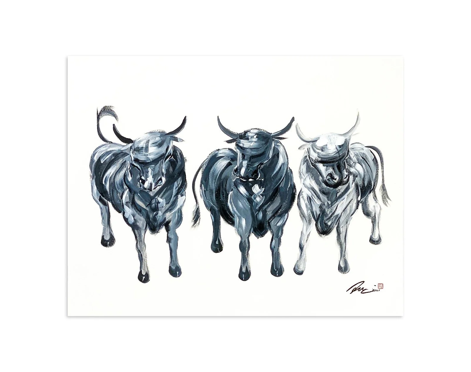 Steadfast Companions // sold
2024
50cmH x 64.5cmL
Acrylic on Mixed Media Paper