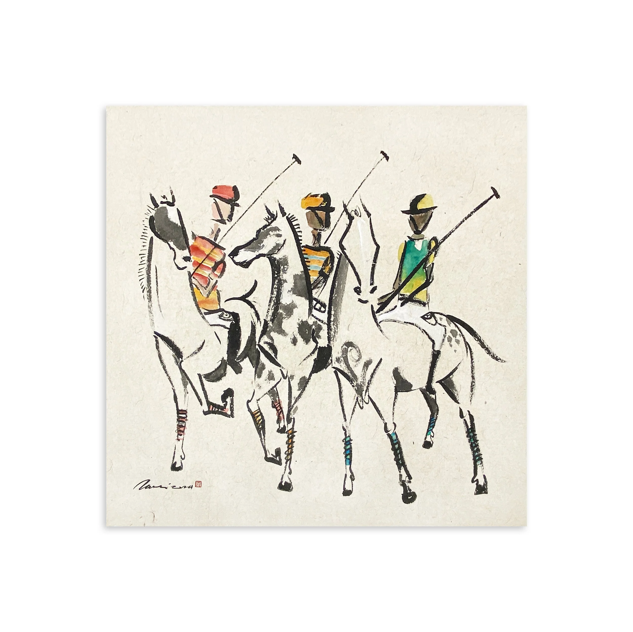 'The Trio in Motion' // sold
2024
71cmH x 71cmL
Mixed Media on Rice Paper