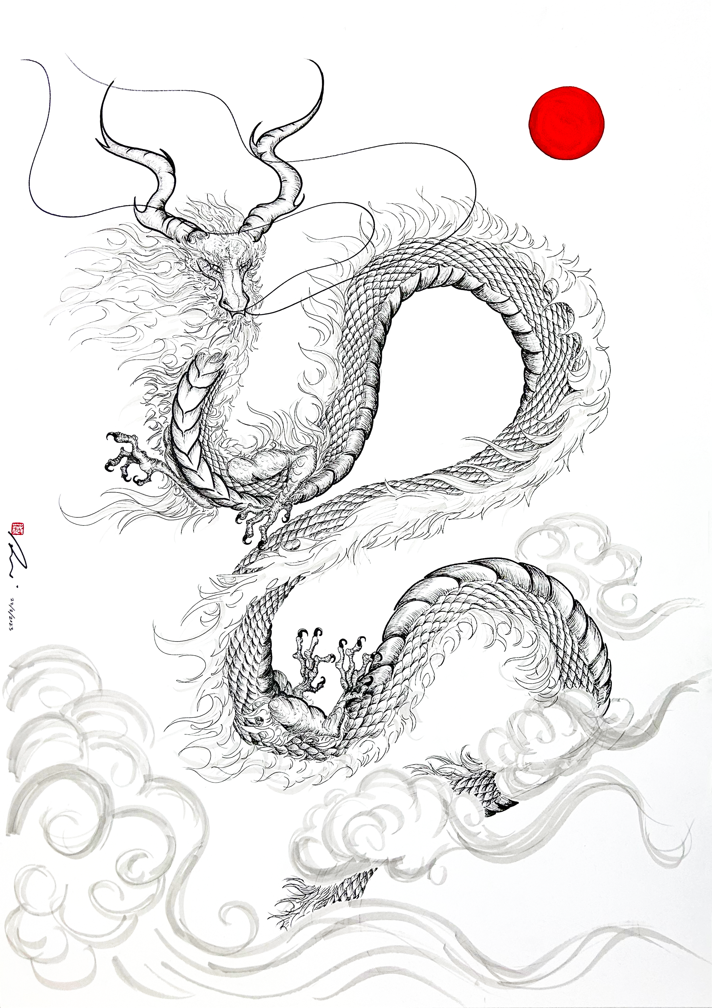 Empyrean #10 // sold
22/2/2023
84.1cm x 59.4cm
Ink on Fine Art Paper