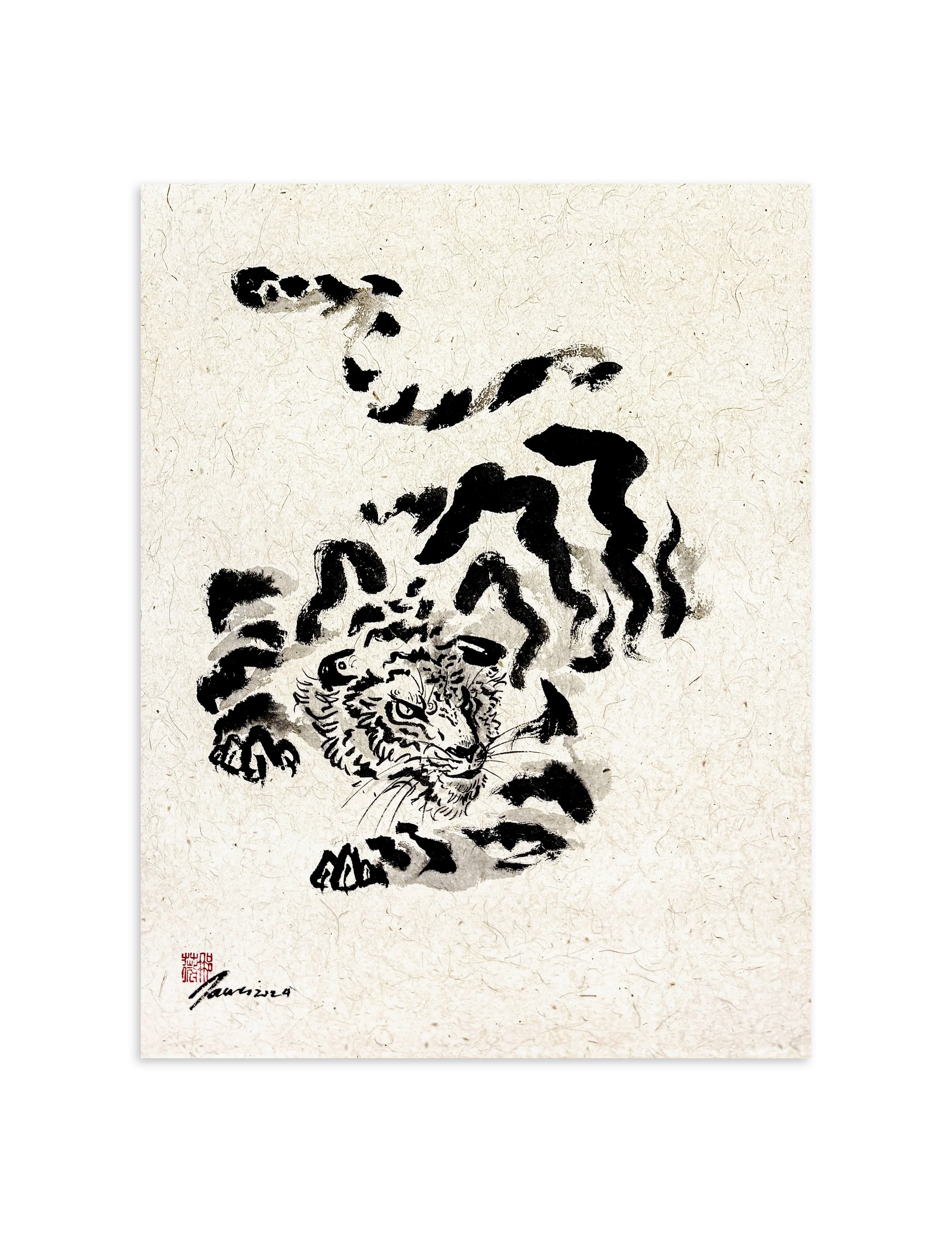 'Silent Dominance' // sold
2024
60cmH x 46cmL
Mixed Media on Rice Paper