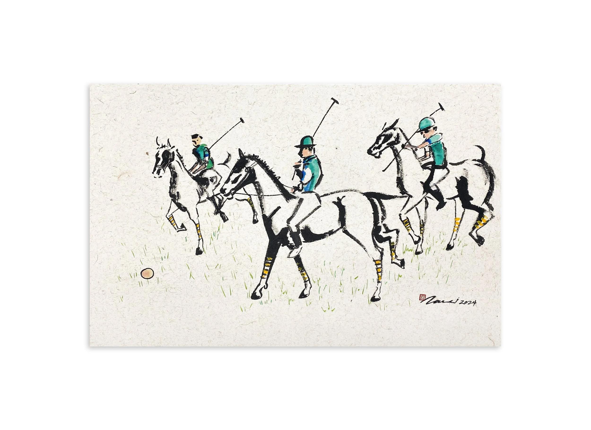 'Stride Together' // available
2024
45cmH x 70.5cmL
Mixed Media on Rice Paper