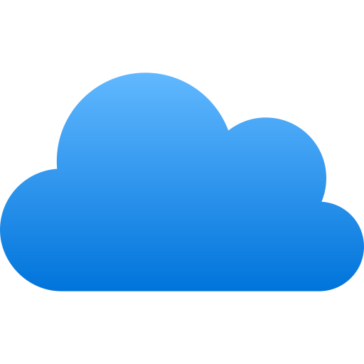 Cloud icon representing cloud storage or cloud computing.