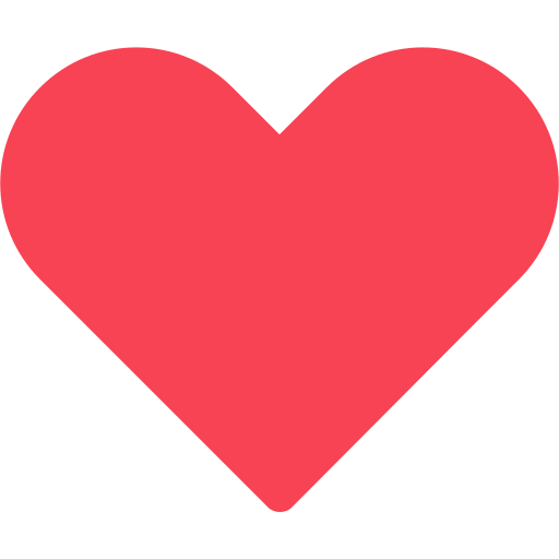 A large pink heart shape on a black background.