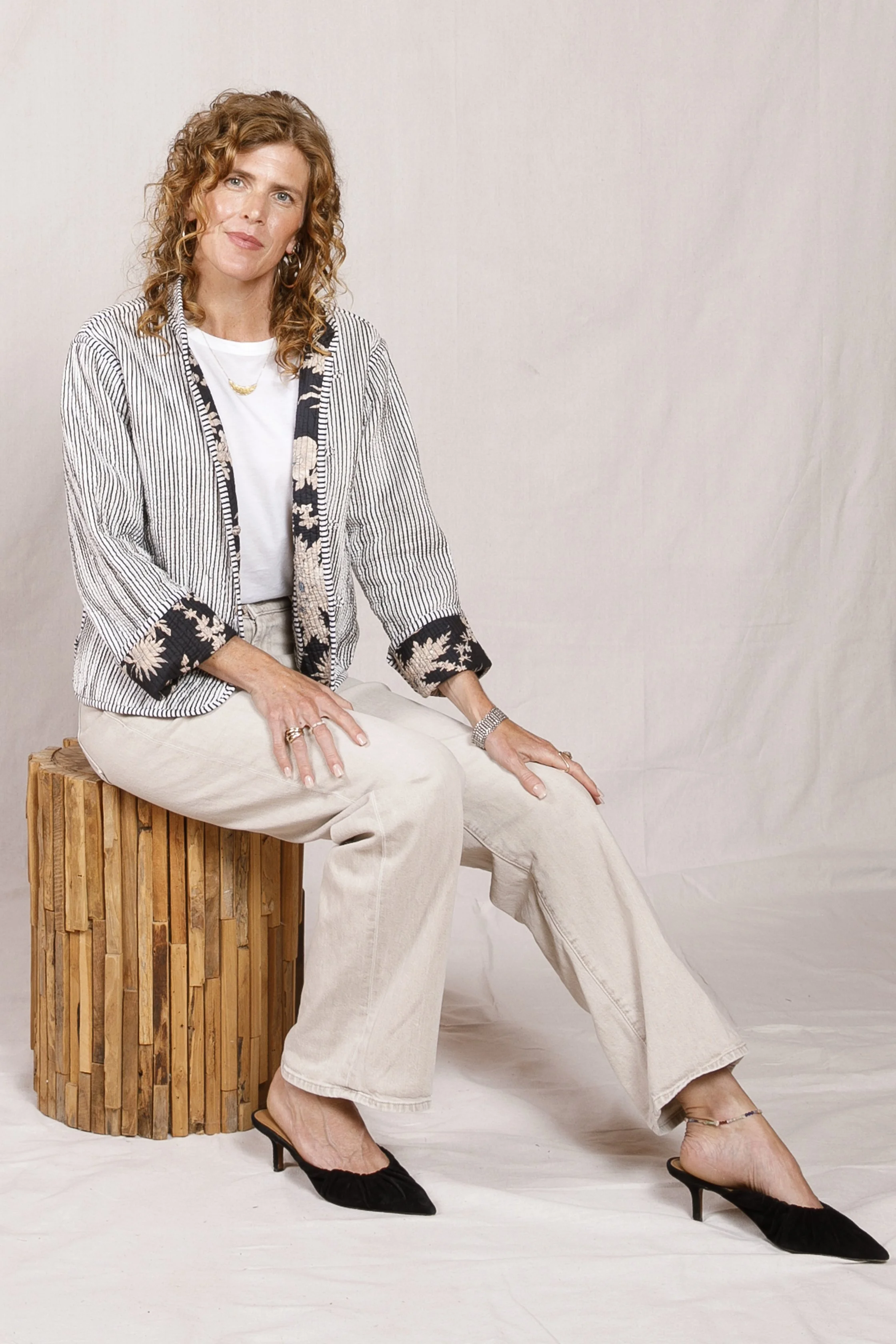 Japanese Garden Reversible Quilted Jacket