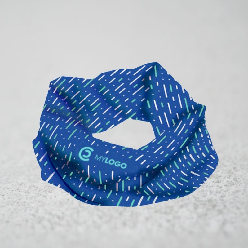 Bandana personnalisé en textile, accessoire promotionnel utile et visible pour événements.