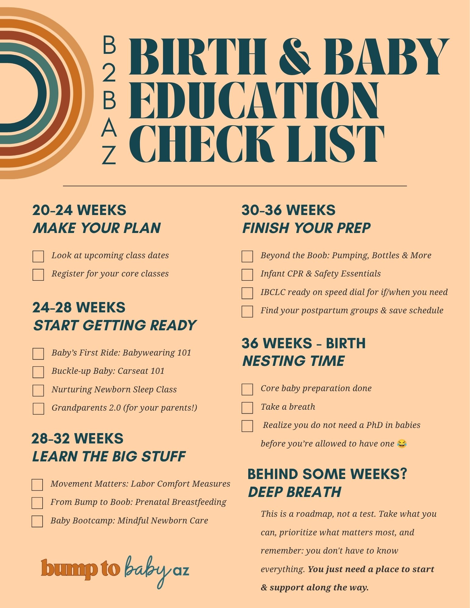 When Should You Take Baby &amp; Birth Classes? Your Pregnancy Roadmap | Part 1
