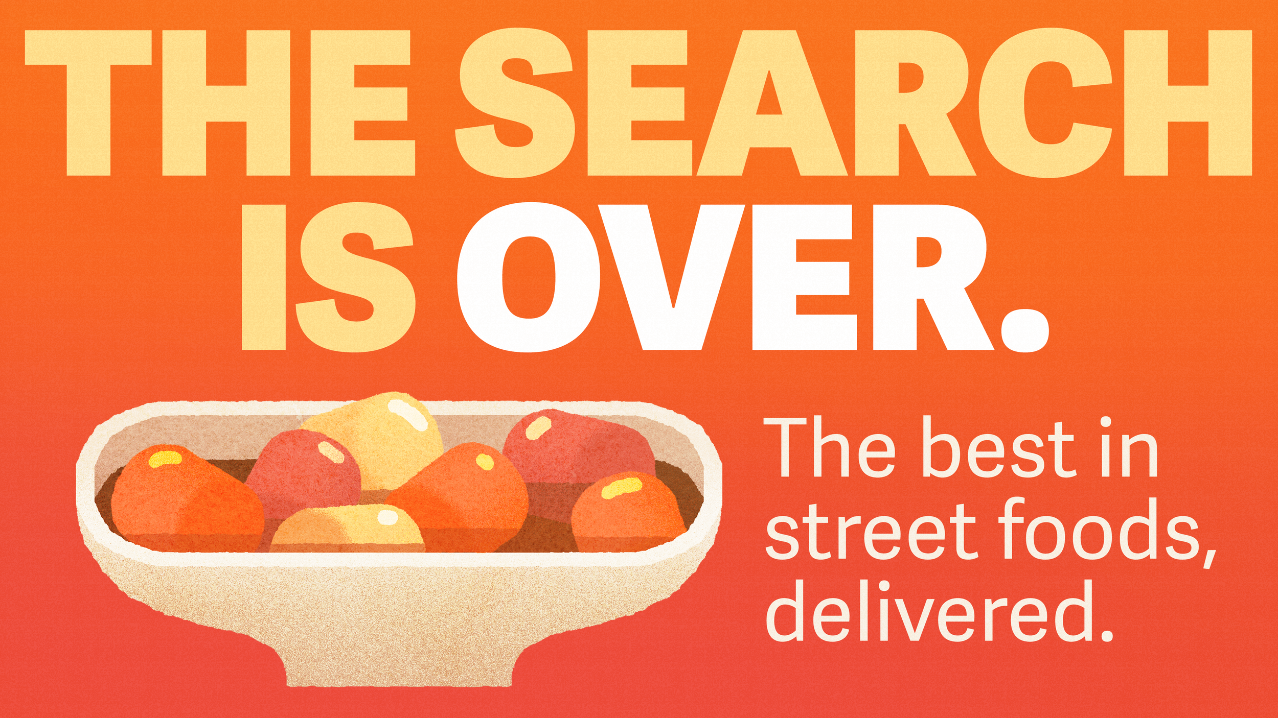 Billboard reinforcing the messaging in bold type.