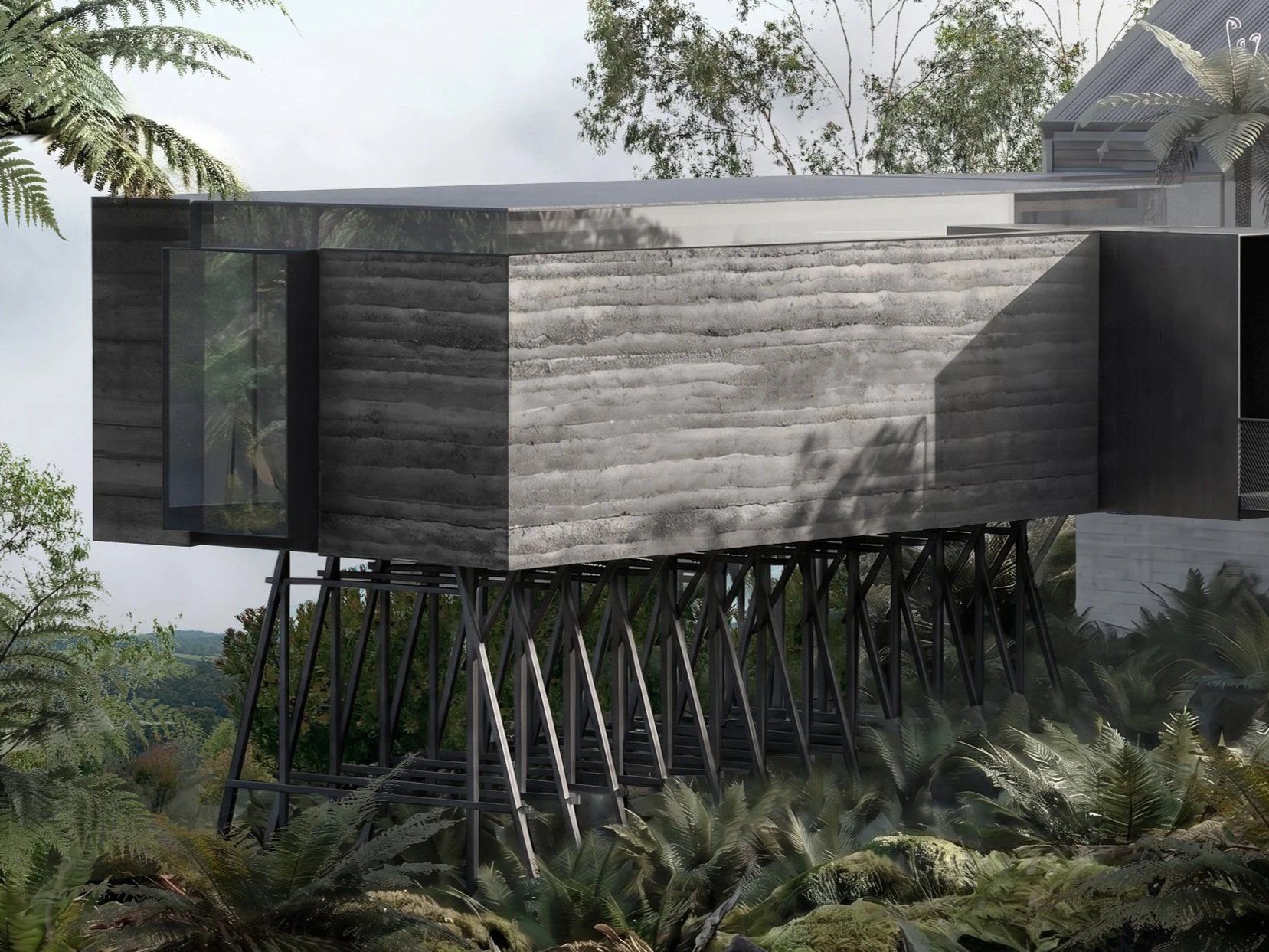 House with a big fern - Yarra Ranges