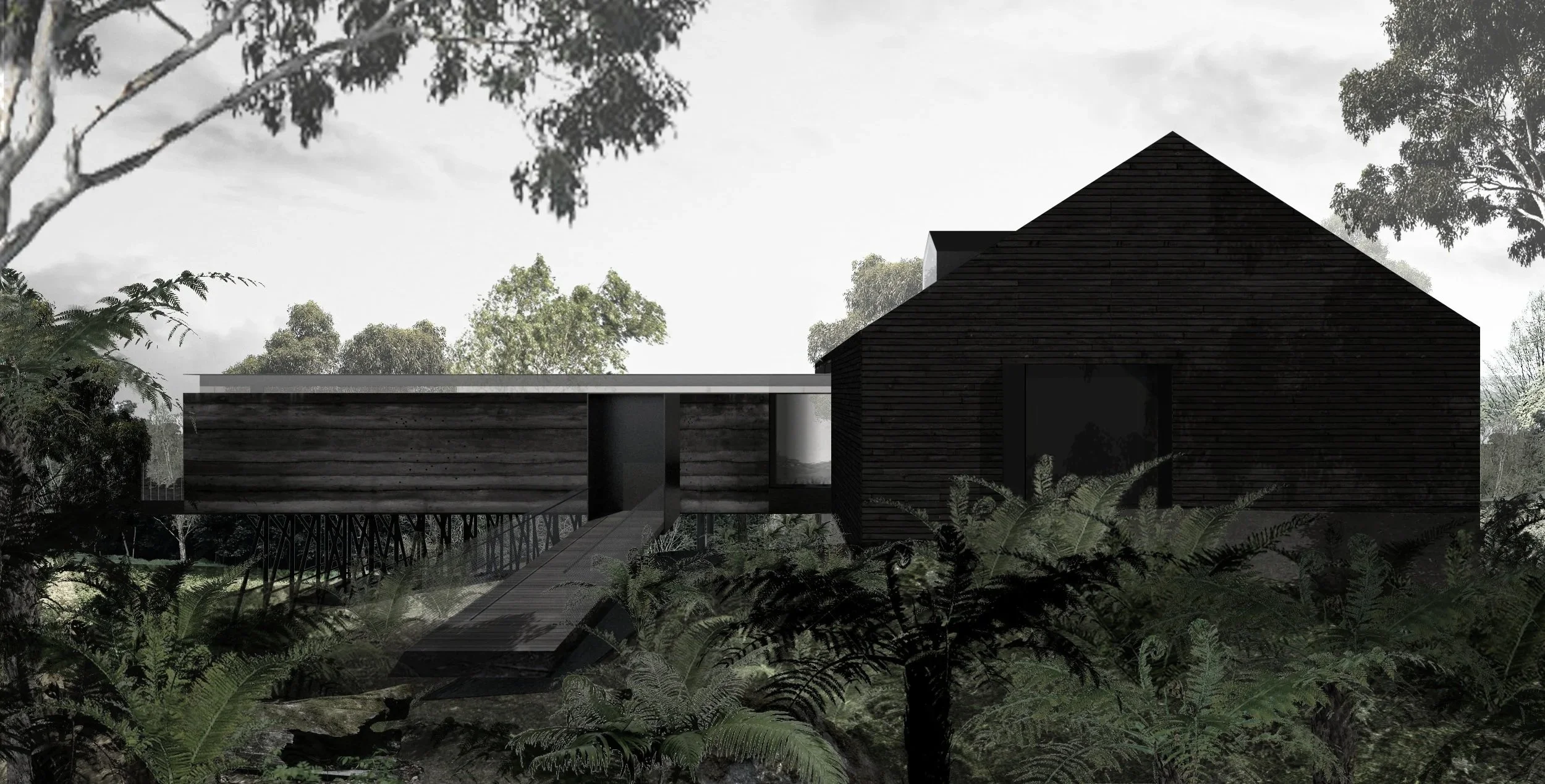 House with a big fern - Yarra Ranges