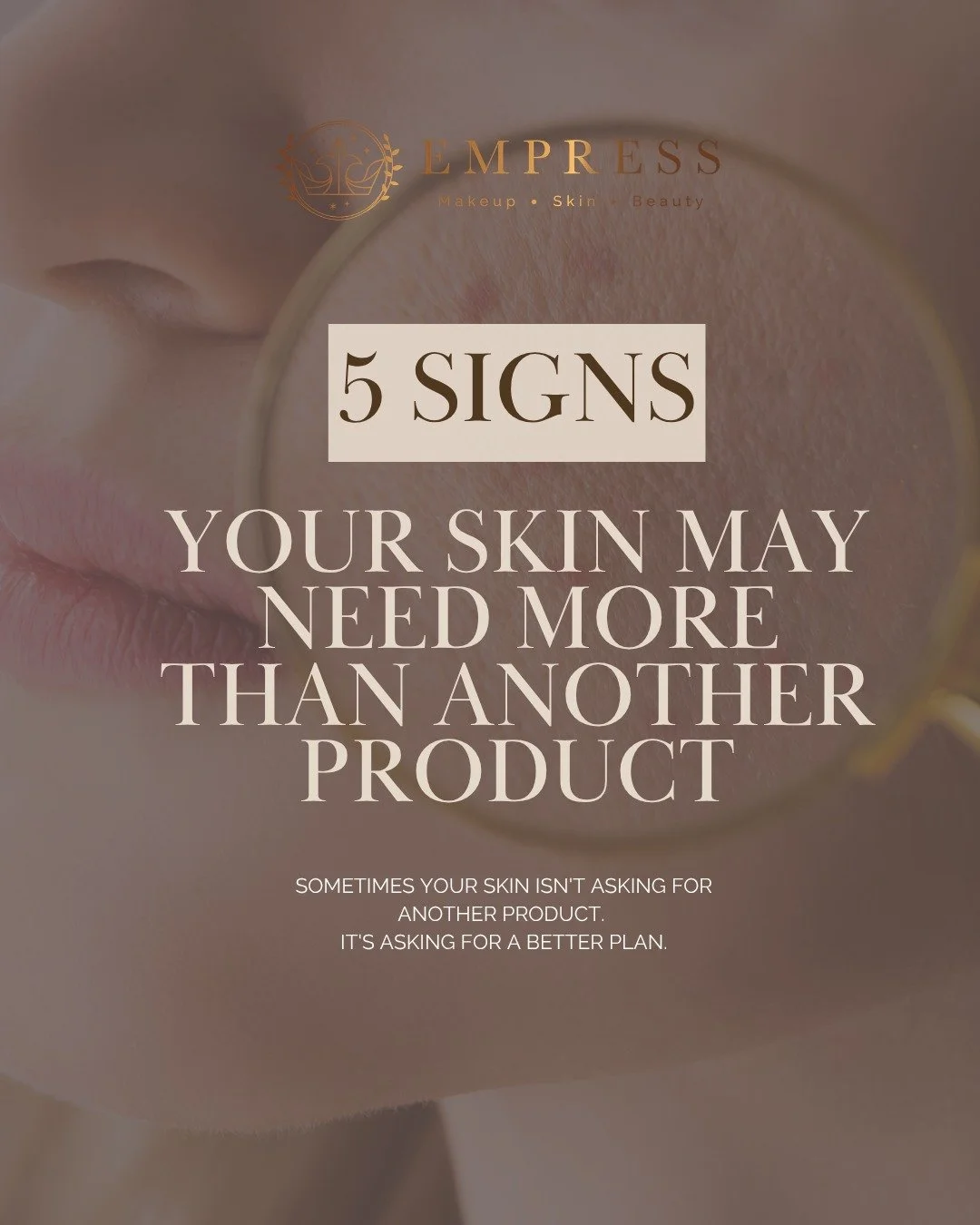 Sometimes your skin is not asking for another product. It is asking for a better plan. 

You may notice:

1️⃣ Dull or tired-looking skin
2️⃣ Uneven texture
3️⃣ Dehydration that keeps coming back
4️⃣ Skin that looks less firm or refreshed
5️⃣ Your usu