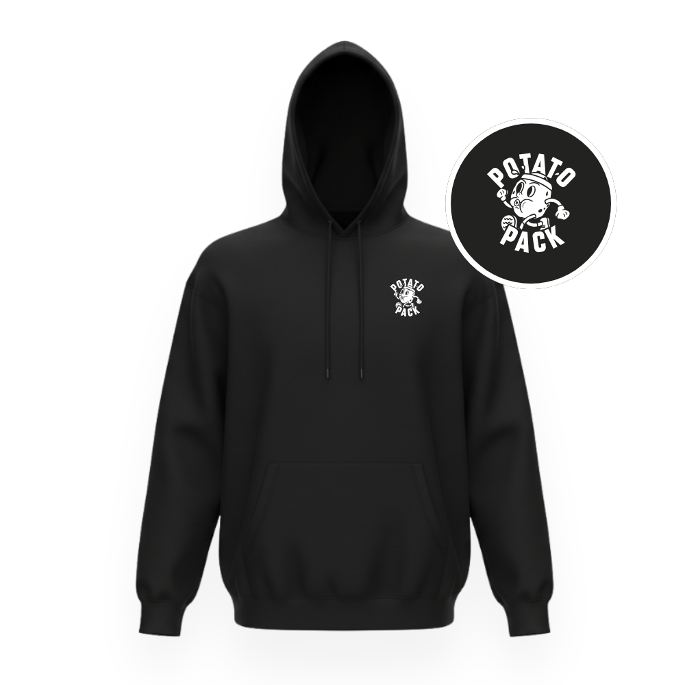 Potato Pack Black Hoodie Front.png