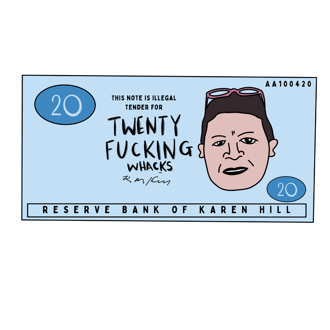 Karen 20 Fucking Whacks - Pink Back.png
