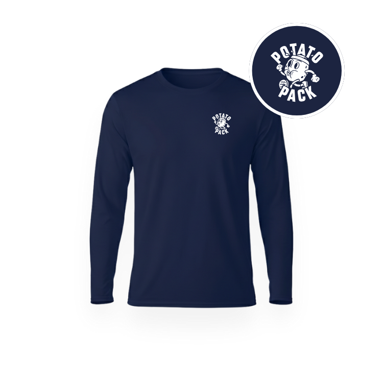 Potato Pack Active Long Sleeve Navy Front.png