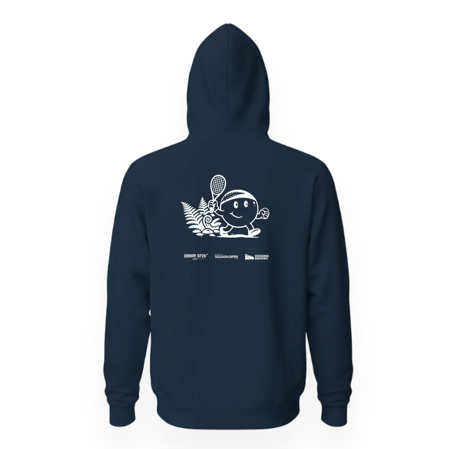 NZ Squash Navy Hoodie Back.png