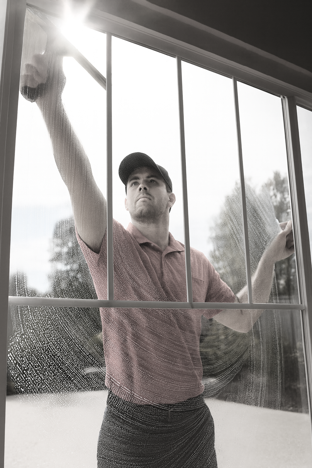 Squeegeeing window