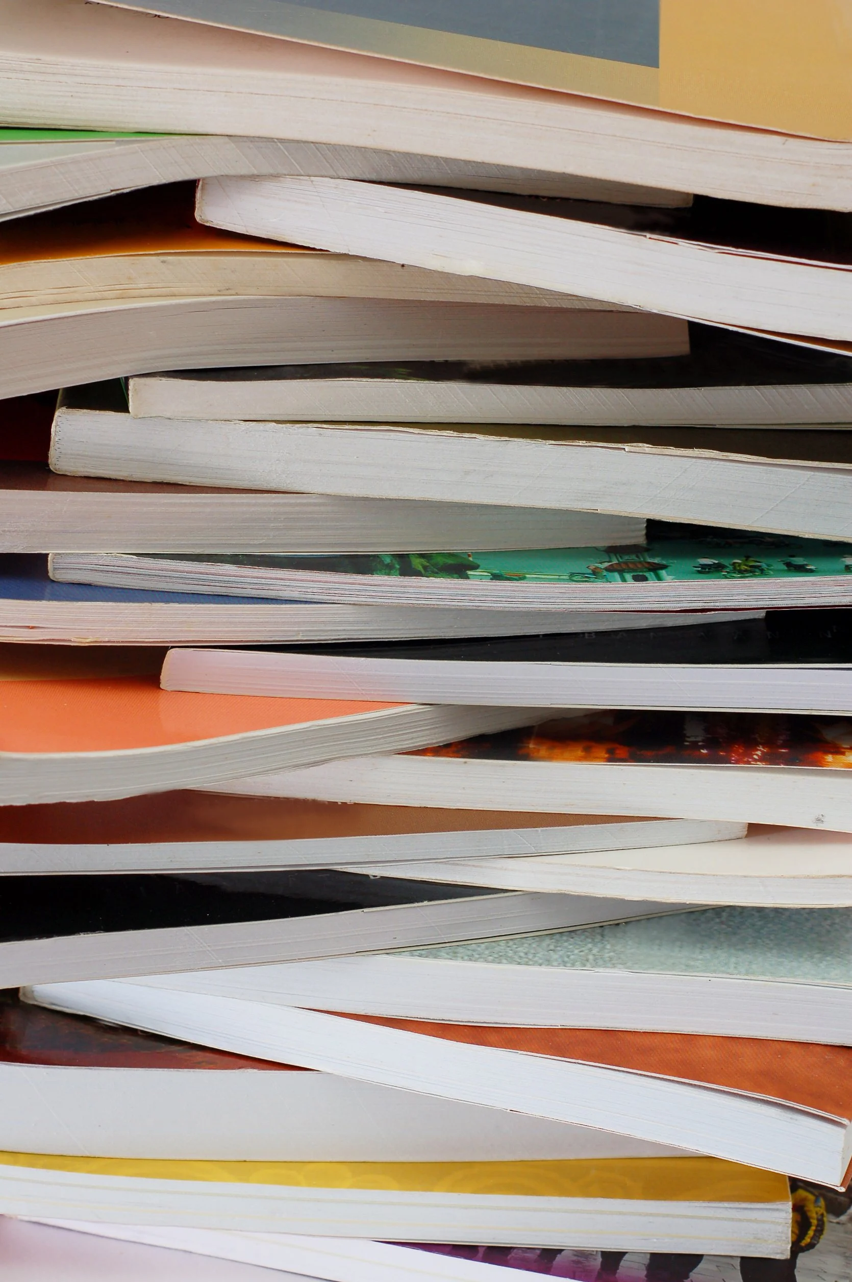 Pile of softcover paperback books
