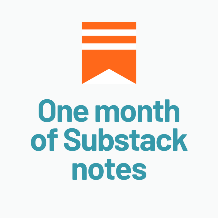 One Month of Substack Notes