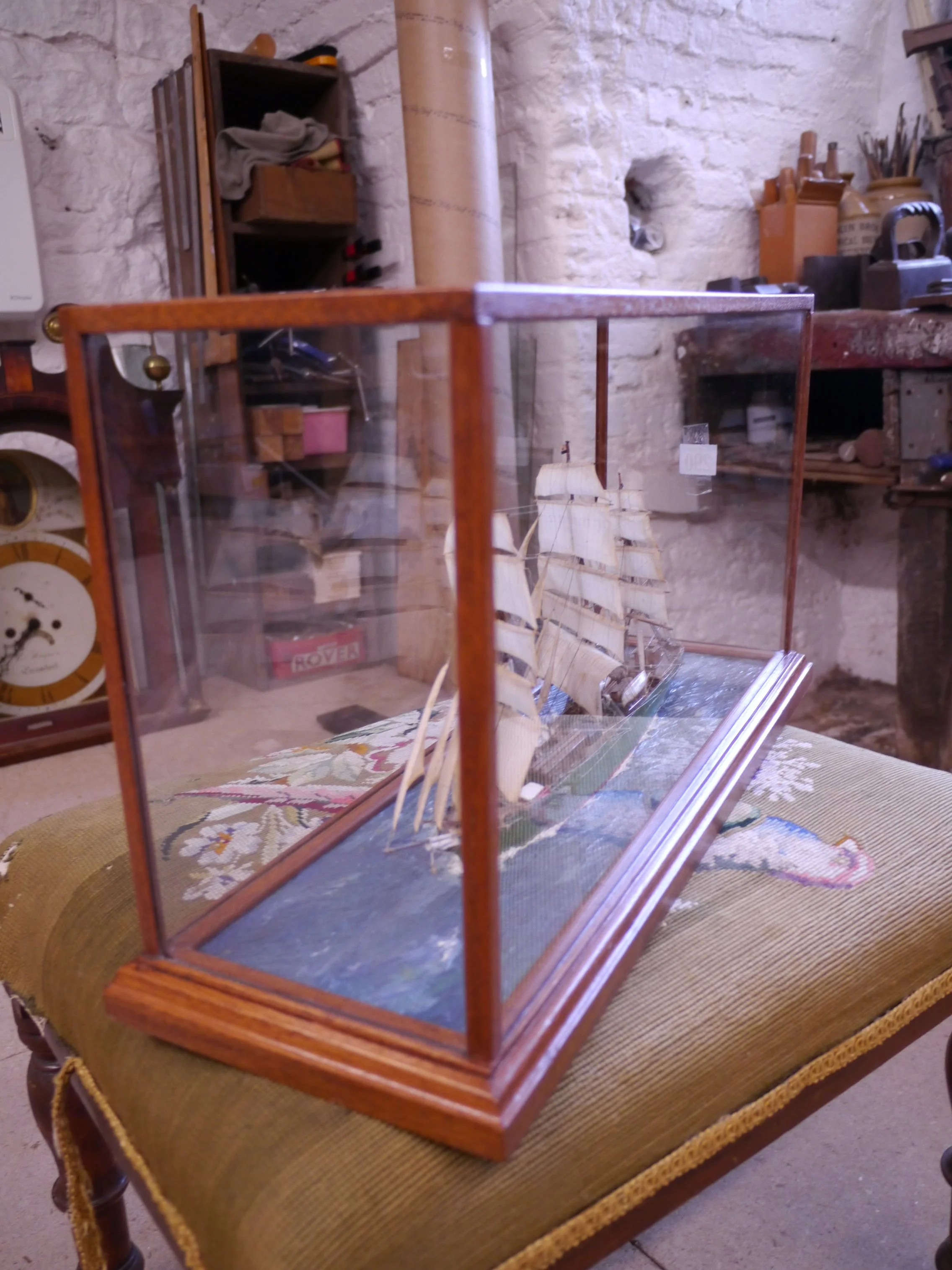 修復後　左サイドのガラスを交換した後