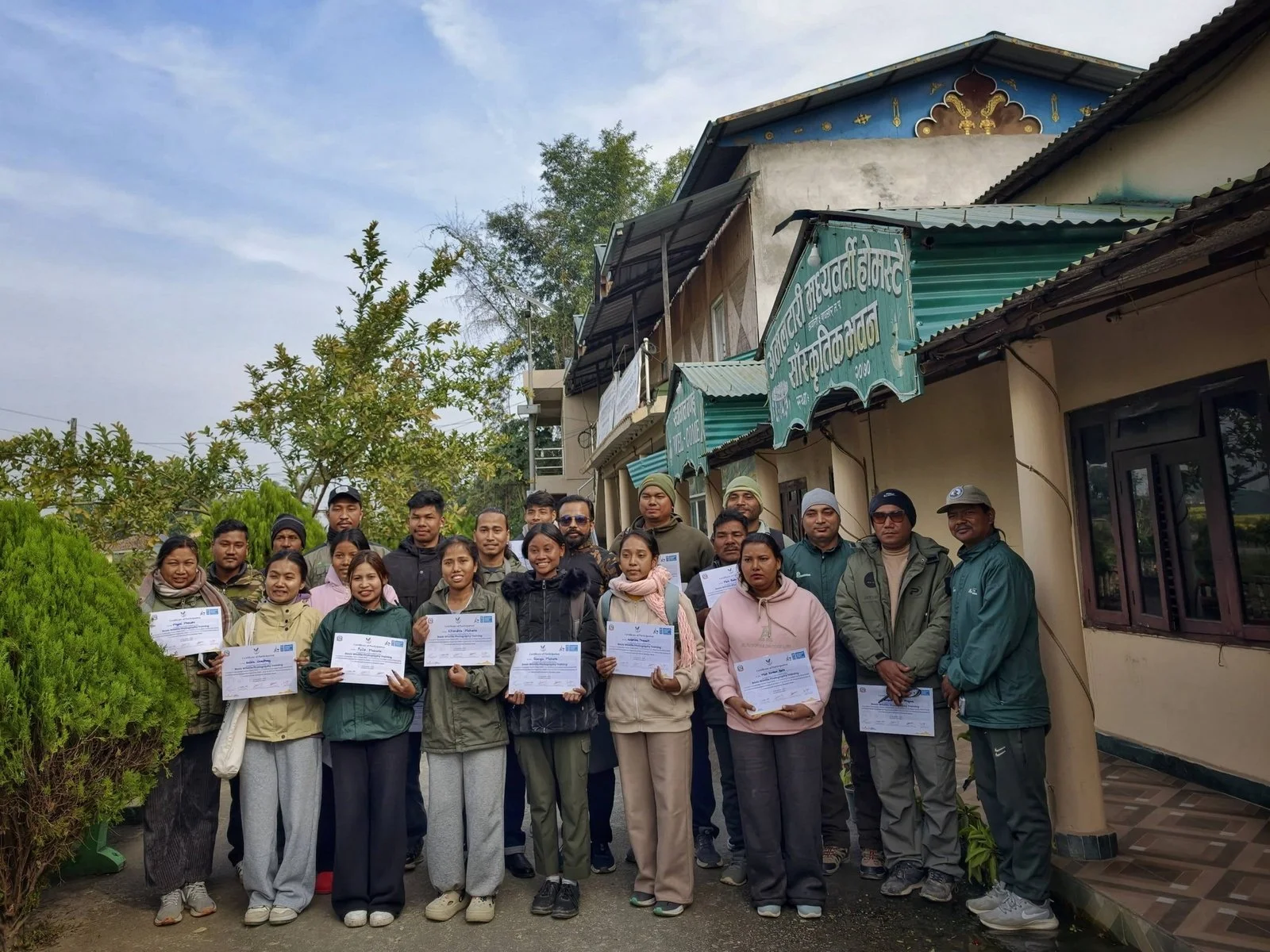 Group photo at Amaltari