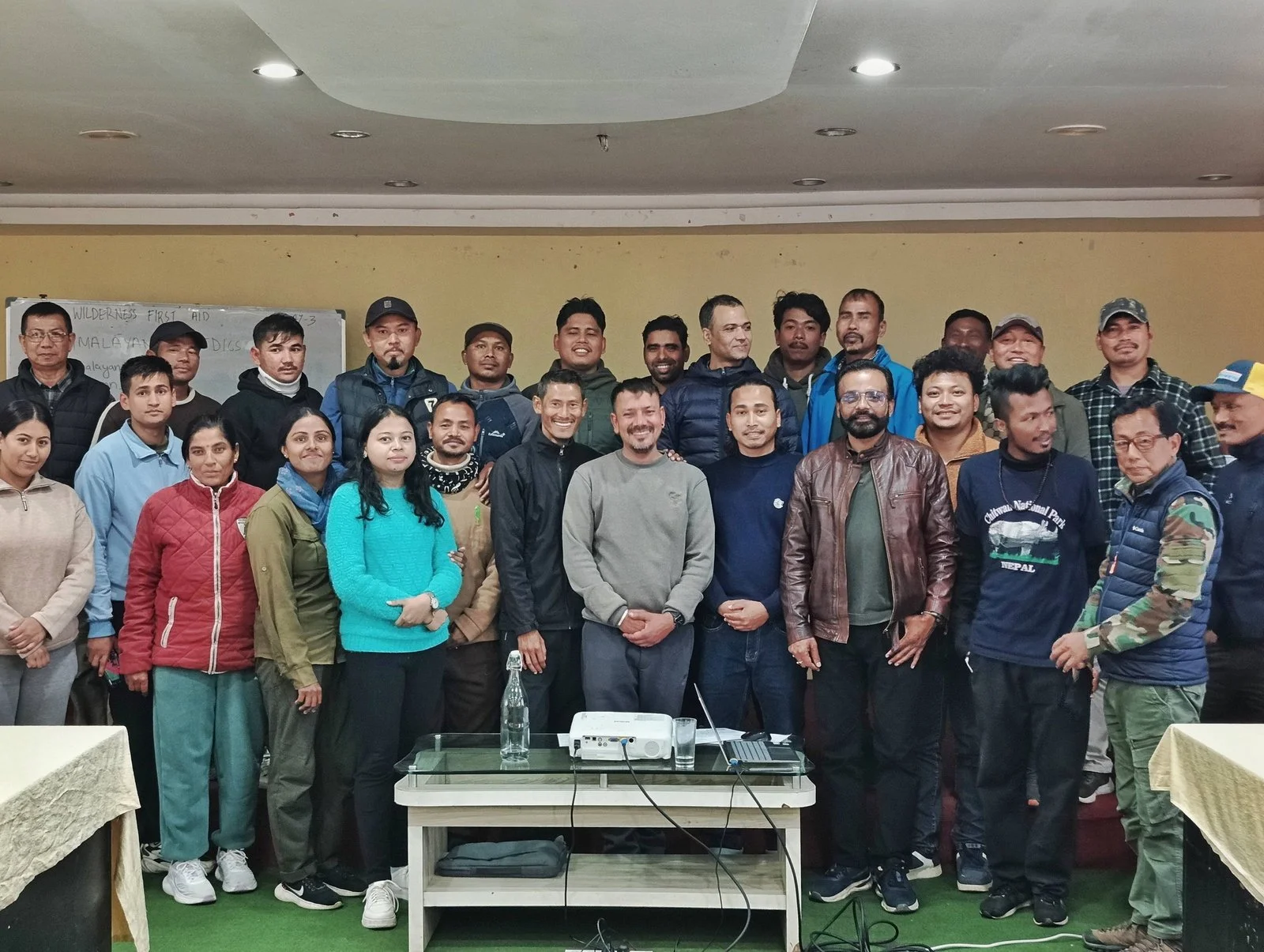 Group photo at Sauraha