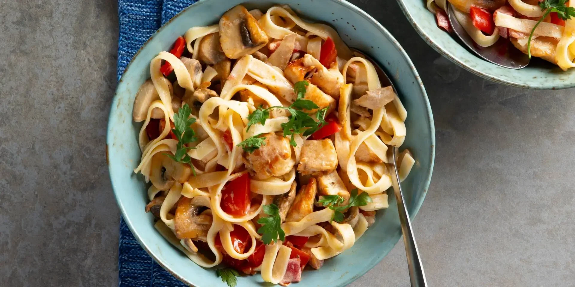 Pasta Kip met groenten