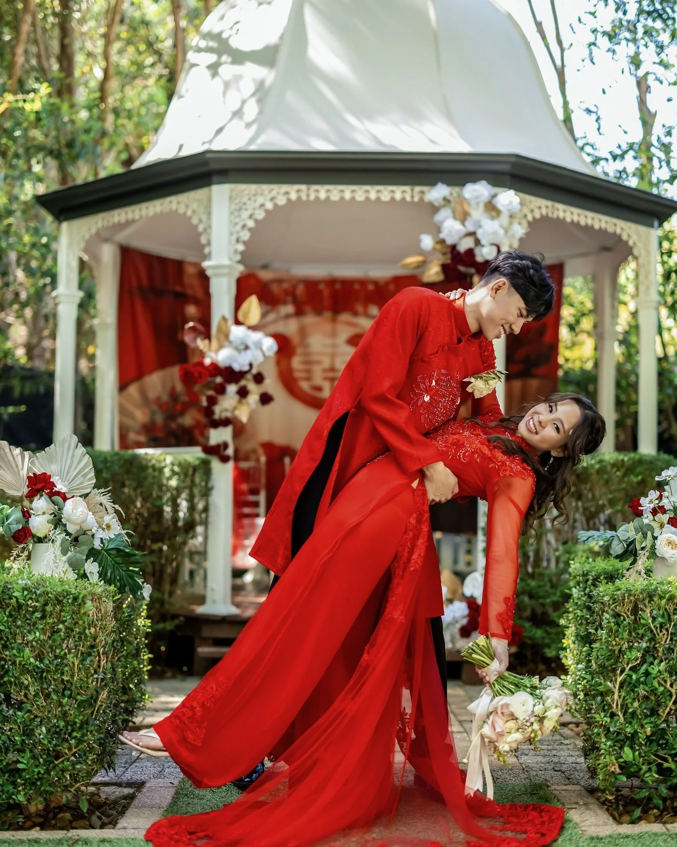 Congratulations to @chloescontents  and David on your incredible ceremonies at Shambala Estate. It was such an honour to support you both and witness the beauty of your cultural and Western celebrations coming together so seamlessly.

Thank you for t