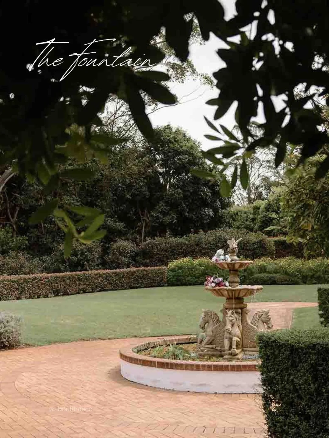 The Fountain is one of the most loved spaces at Shambala Estate &mdash; a romantic, European-style setting surrounded by manicured gardens, soft greenery and that timeless, country-vineyard feeling couples are searching for right now.

It&rsquo;s whe