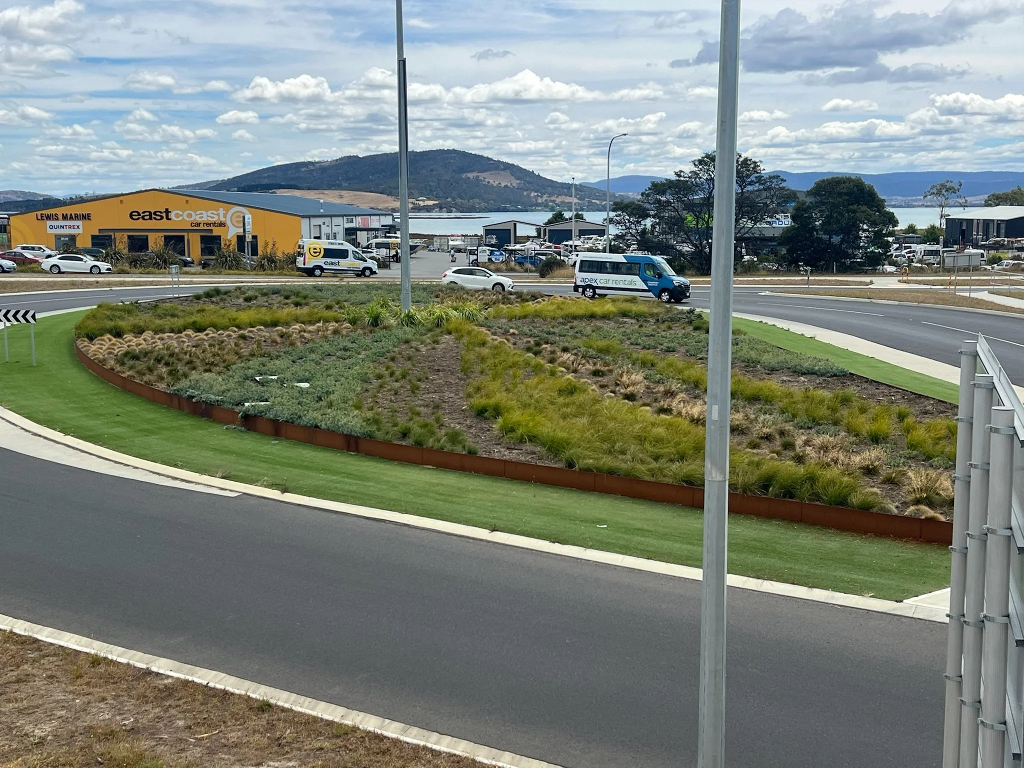 Hobart Airport Roundabout Landscape Gardening