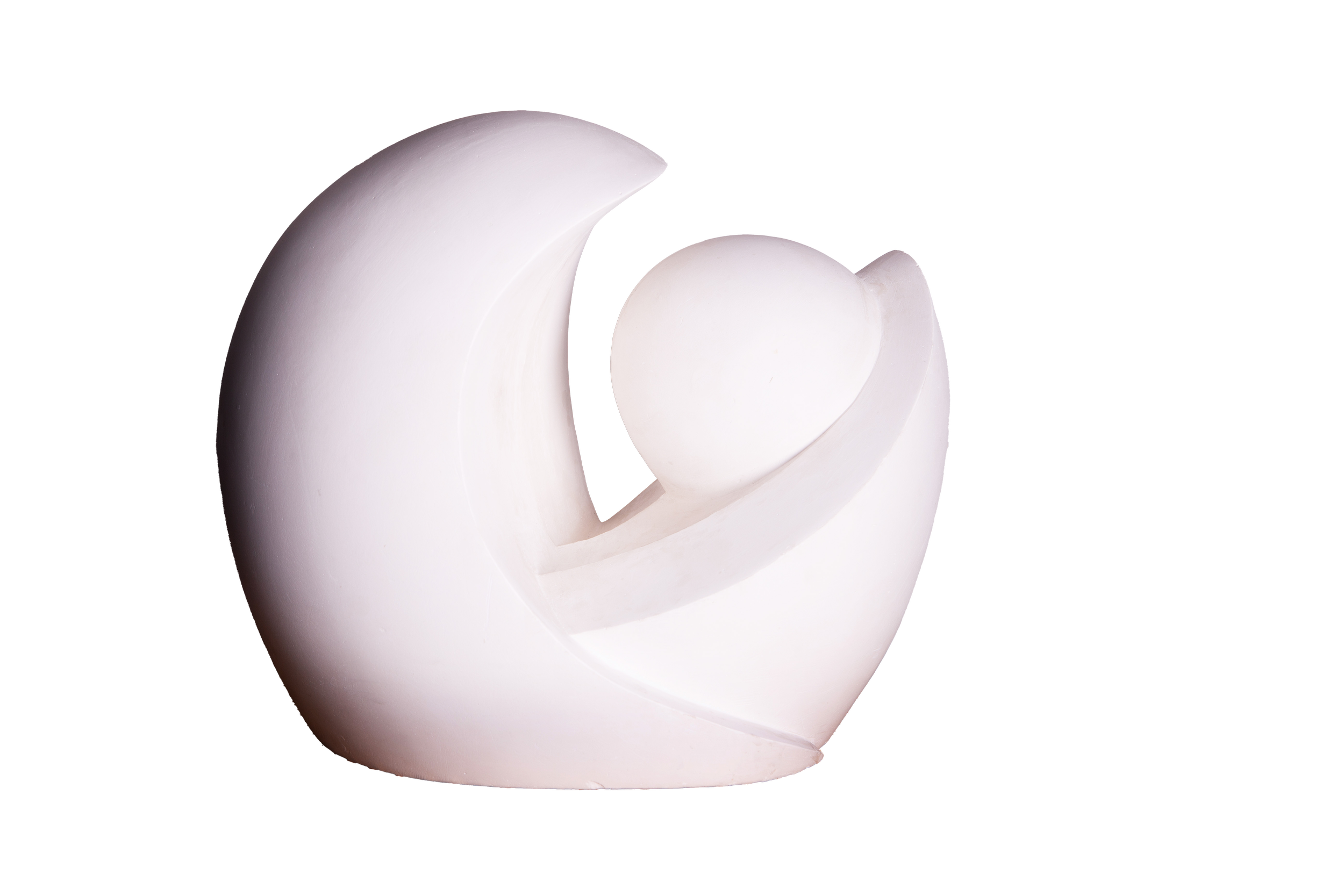 André Longeon (1926–2010) Abstract plaster sculpture, 1960s.