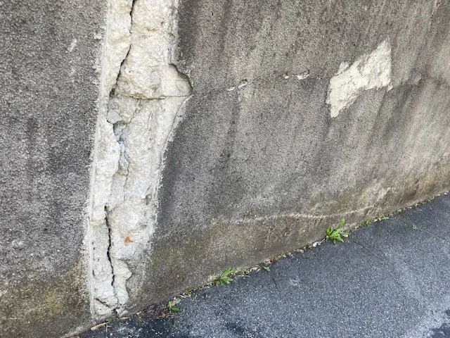 Fissure diverses du mur de clôture.jpg