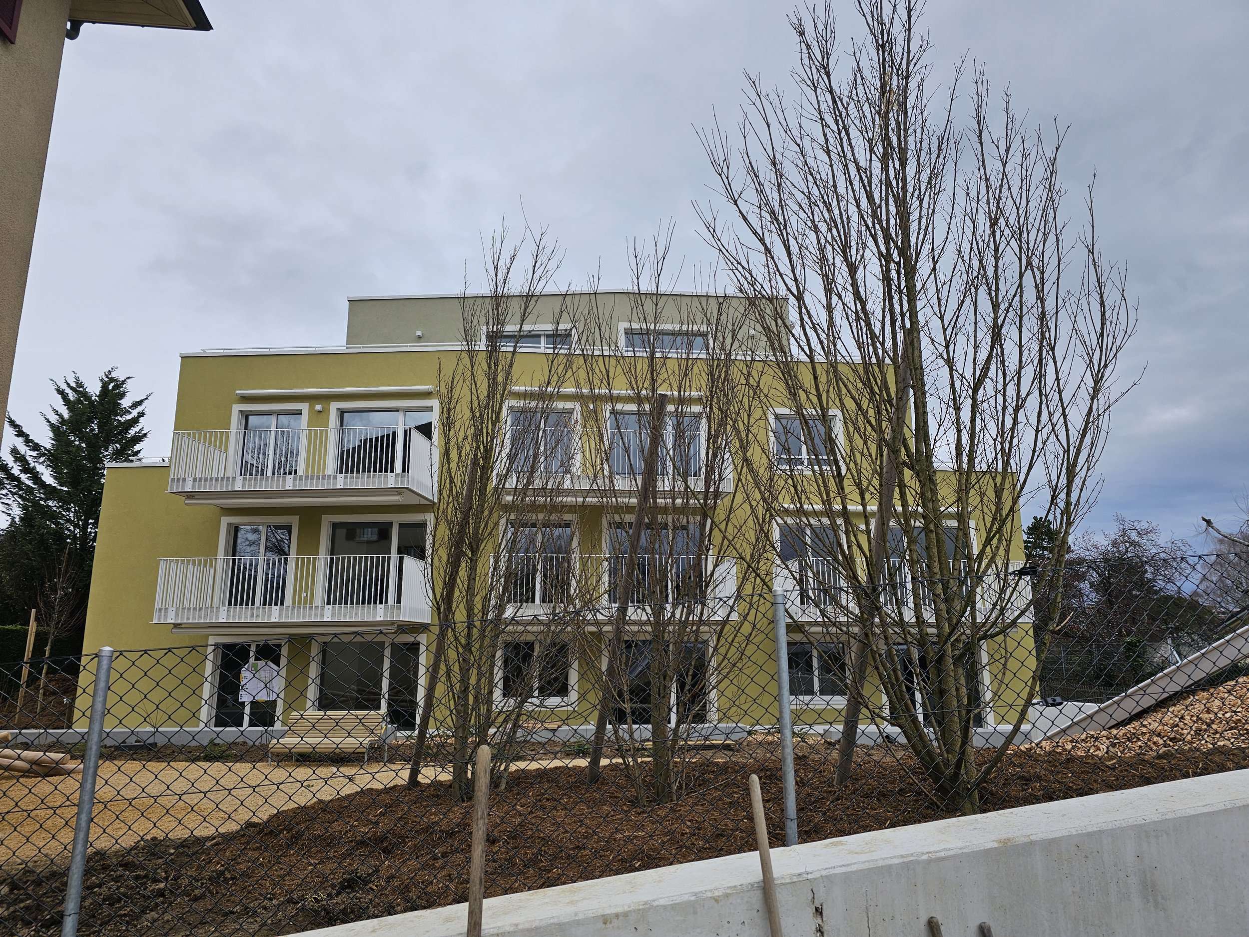 Isolation périphérique sur immeuble neuf laine de roche Nyon - DOK Façades