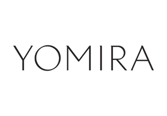 Yomira logo in black and white.