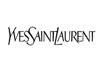 Yves Saint Laurent logo in black text on a white background.
