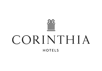 Logo of Corinthia Hotels featuring a stylized column design.