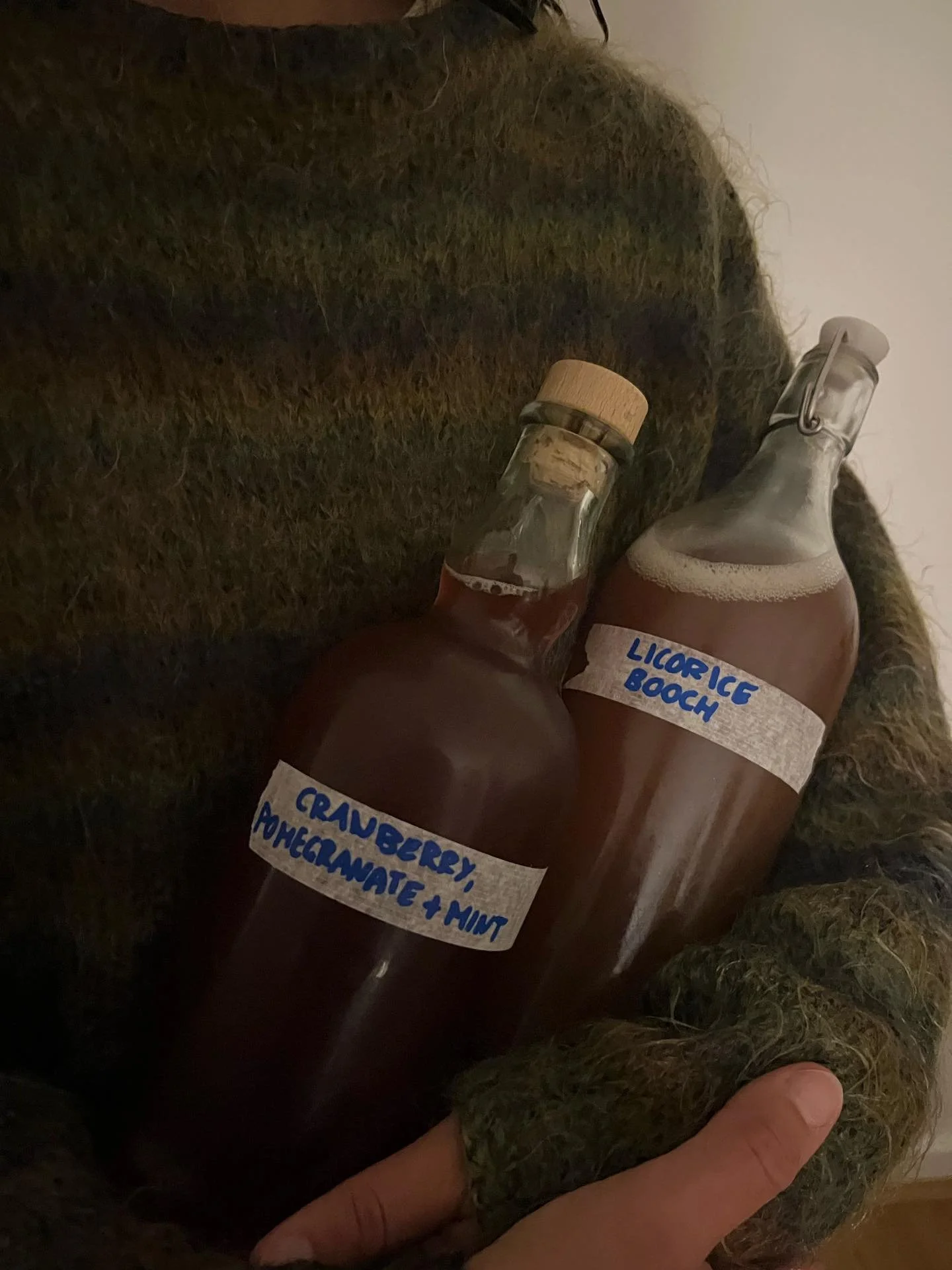 I&rsquo;ve been enjoying experimenting with my Kombucha lately; homemade over store bought again &amp; again. 
Fermenting as we speak is a lemongrass kombucha &amp; a sour cherry kombucha 

Offering Kombucha Scobys to everyone is my current love lang