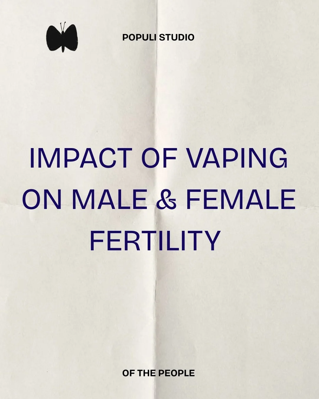 The popularity of vaping has soared over the past few years. Vaping is marketed as a safer alternative to cigarettes, with little education on the impact it has on the reproductive system. Emerging research is showing significantly detrimental effect