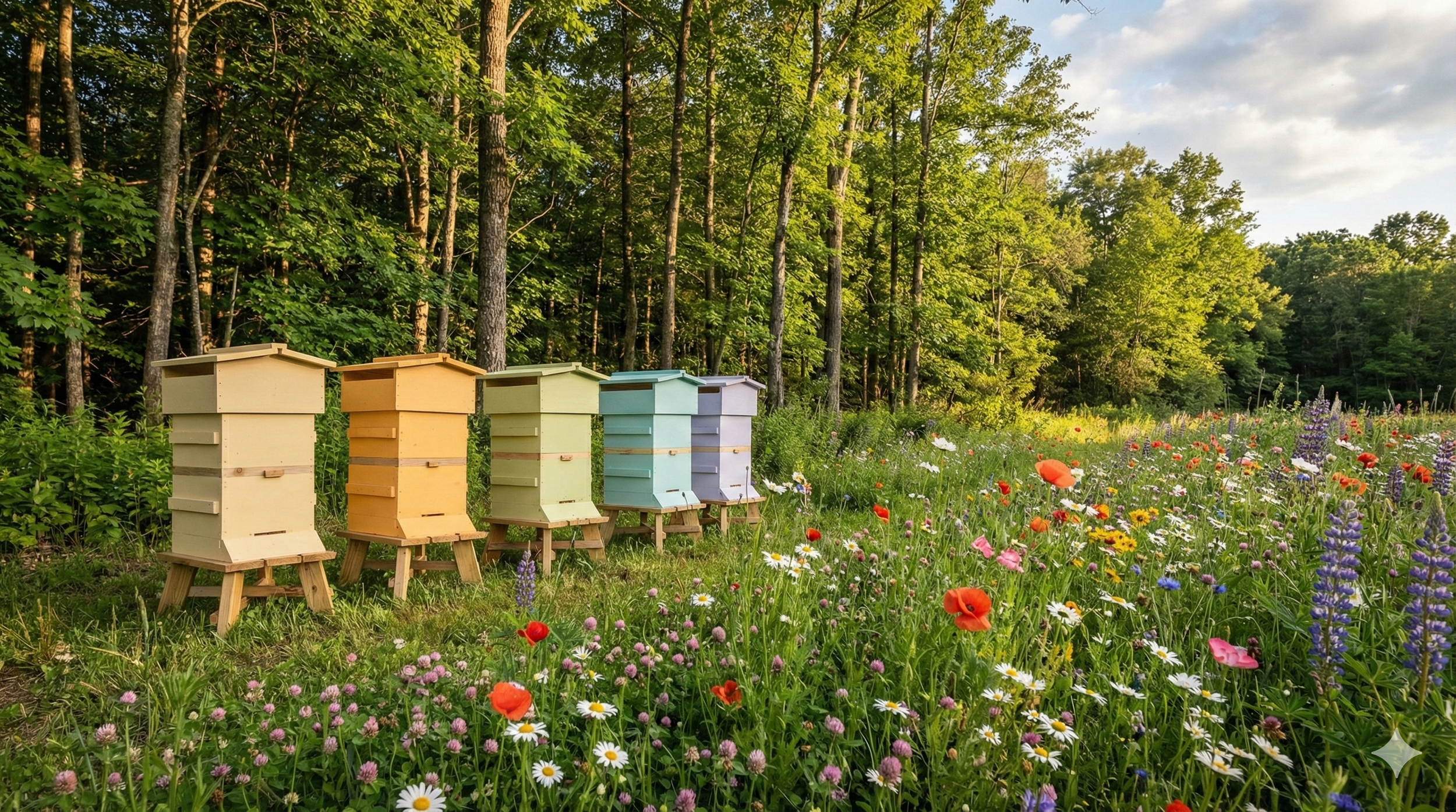 Warré top bar bee hives | Solvang Gård