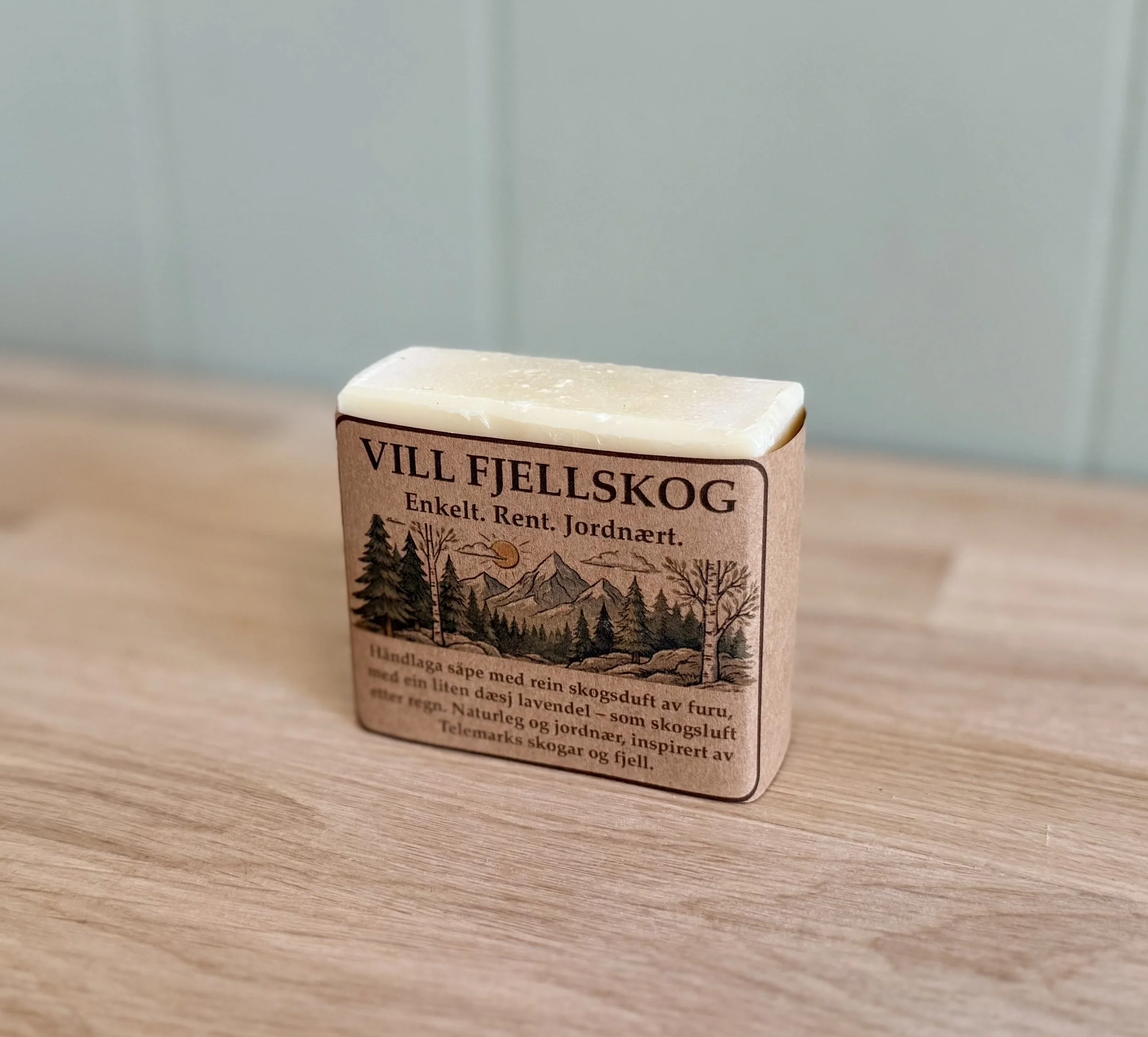 Vill Fjellskog naturlige såpe håndlaget i Norge