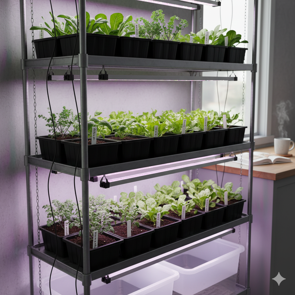 Growing your crops indoors gives you an important head start for the short growing season in grow zones H6/H7 | Solvang Gård