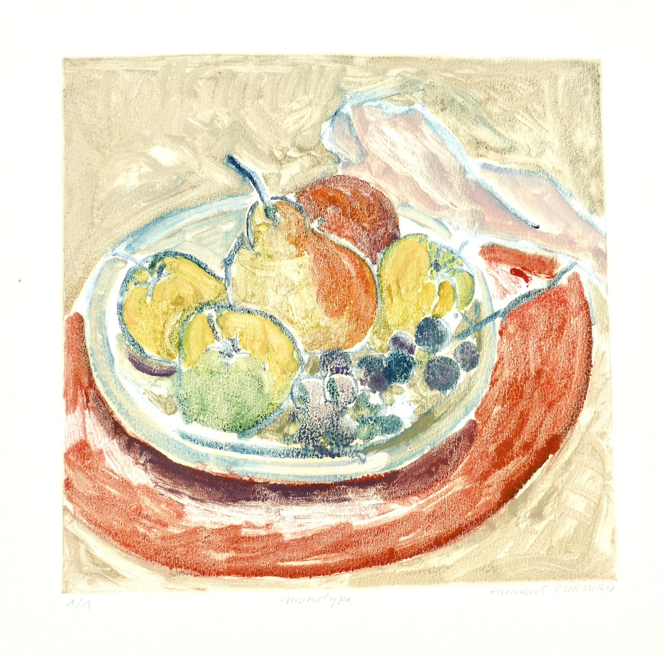 HC 135  Monotype of Summer Fruit