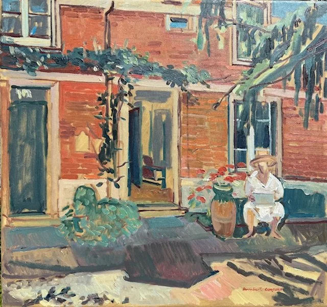 HC 6  Clementine devant l'atelier